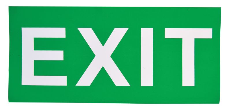 Tracon EXIT-01-J Élvilágítós LED kijáratjelző ragasztható piktogramokkal 230V,50Hz,13×LED,3h,2,4V / 900mAh,Ni-Cd - Image 3