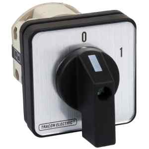 Tracon TK-636/3 Kézikapcsoló,BE-KI 400V,50Hz,63A,3P,18,5kW,64×64mm,60°