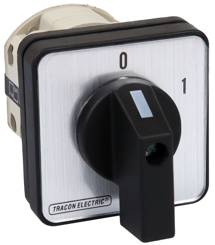 Tracon TK-636/3 Kézikapcsoló,BE-KI 400V,50Hz,63A,3P,18,5kW,64×64mm,60°