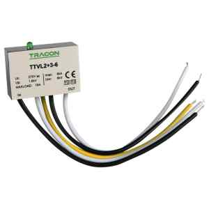 Tracon TTVL2+3-6 Túlfeszültség levezető Un=230-275VAC,3/6kA,Up=1,5kV,IP20