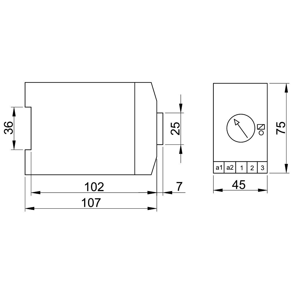 Tracon TFKV-03 Védőrelé,feszültségcsökkenési 1 fázisú rendszerhez 230V AC,140-200V/240V AC,5A/250V AC - Image 2