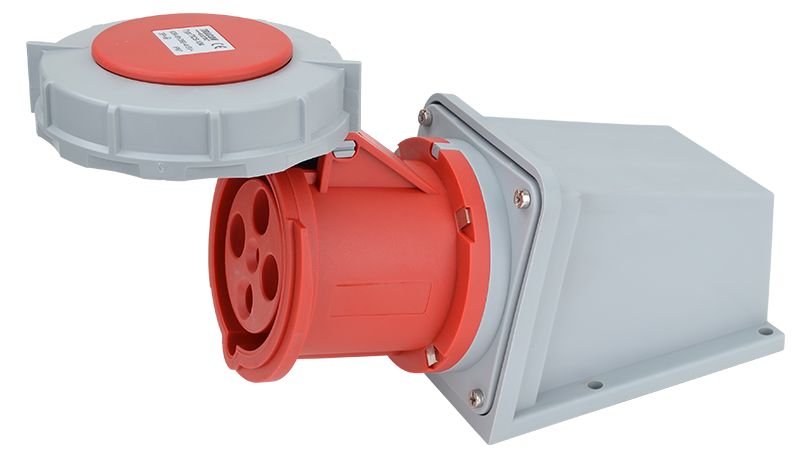 Tracon TICS-134 Felületre szerelhető ipari csatlakozóaljzat 63A,400V,3P+E,6h,IP67 - Image 3