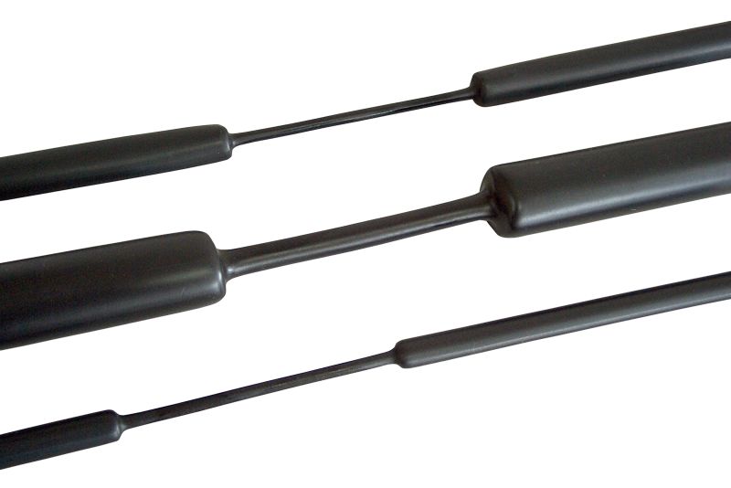 Tracon ZSV60 Zsugorcső,vékonyfalú,3:1 zsugorodás,fekete 6/2mm,POLIOLEFIN