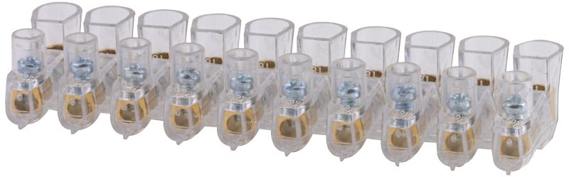 Tracon TBT-4/10 Csavaros csatlakozó,átlátszó házzal,10 tagú,1 csavar 10×4mm²,450VAC