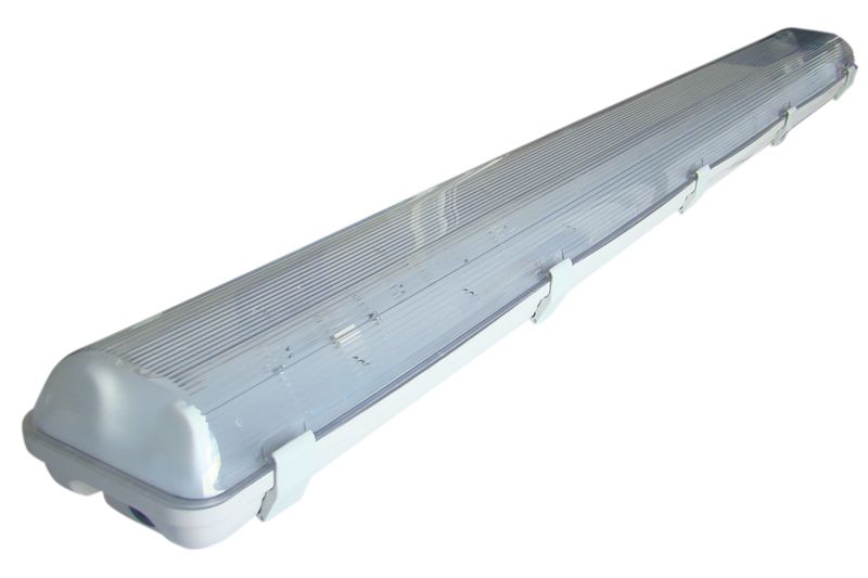 TRACON TLFV-236E Fénycsöves védett lámpatest elektronikus előtéttel 230V, 50Hz, T8, G13, 2×36 W, IP65, ABS/PC, A2,
