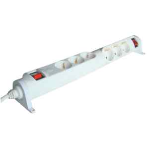 Tracon HRRK3/3 Forgatható-rögzíthető elosztósáv,kapcsolós 2×3×SCHUKO,3m,max.16A,250VAC,3680W,3x1,5mm²,H05VV-F