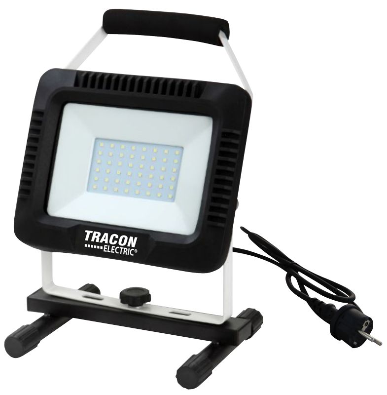 Tracon RSMDAW30W Hordozható LED szerelő fényvető 220-240 VAC,30W,2400lm,IP65,4000K,EEI=G
