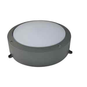 Tracon LFV40NW Védett fali LED lámpatest,porszórt,szürke 100-240 VAC,40 W,3000 lm,D=276 mm,4000 K,IP65,EEI=G