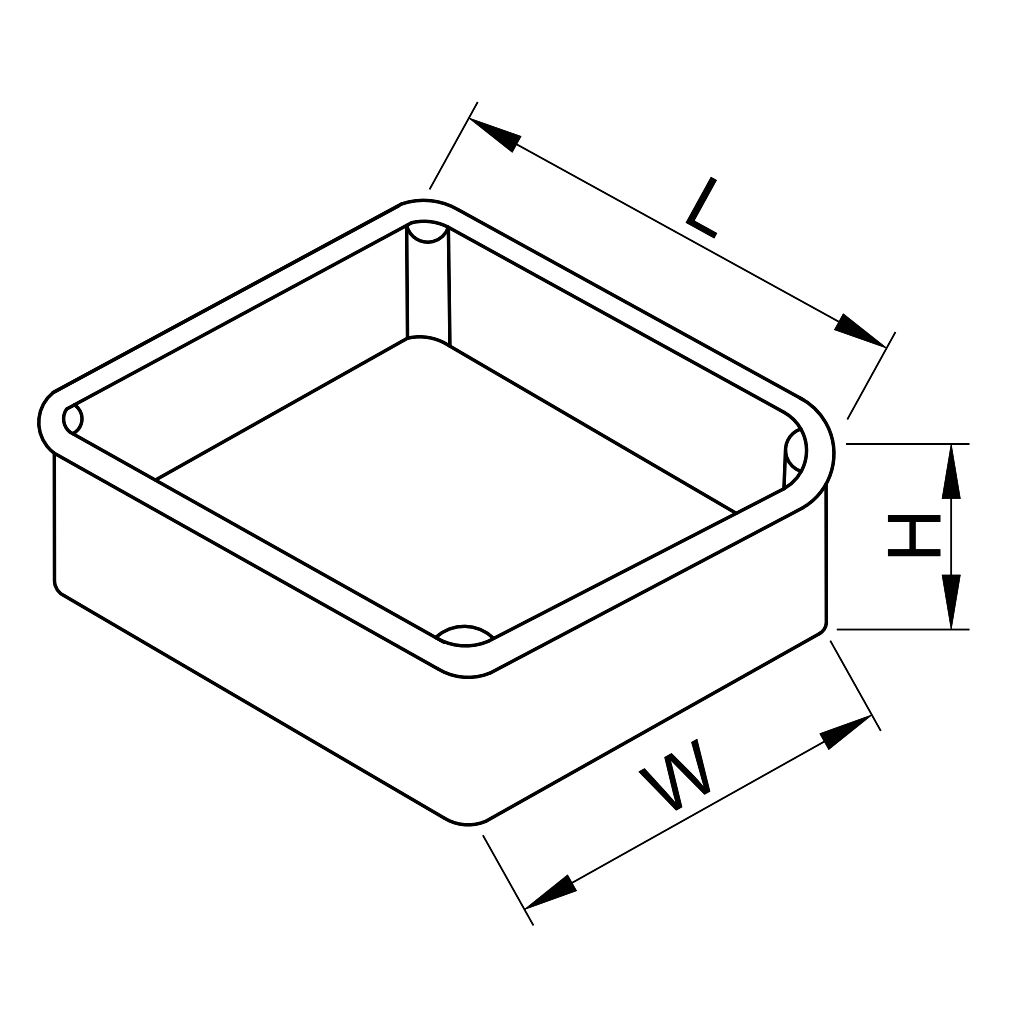 Tracon GD100 Gipszkarton doboz,sima,fedéllel,narancssárga 100×100×45mm - Image 2