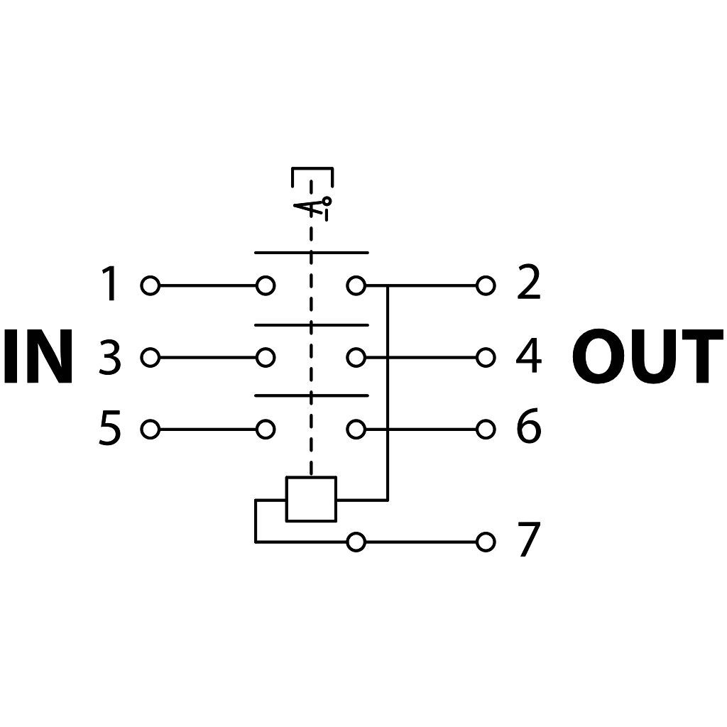 Tracon SSTM-317 Relés biztonsági kapcsoló,gombafejű reteszeléssel 7PIN,400 VAC,8A/AC3,IP54,6,3×0,8 - Image 2