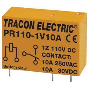 Tracon PR110-1V10A Print relé 110V DC / 1×CO