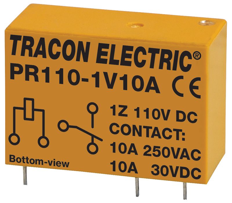 Tracon PR110-1V10A Print relé 110V DC / 1×CO