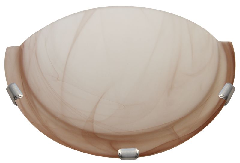Tracon UFO-F-B Üveg oldalfali fél UFO lámpatest,bézs 230V,50Hz,E27,max.1×60W,D=300 mm