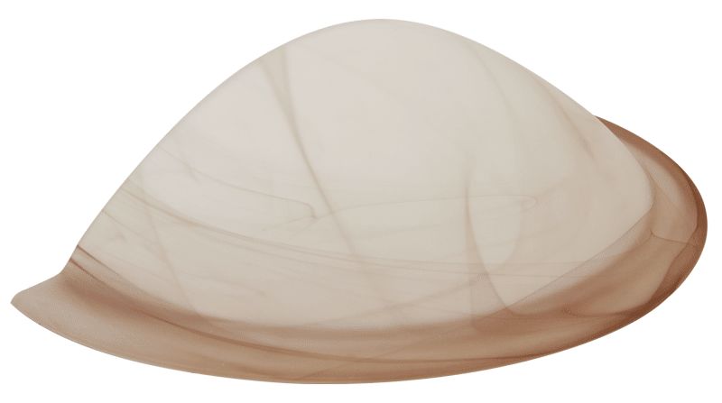 Tracon UFO-F-B Üveg oldalfali fél UFO lámpatest,bézs 230V,50Hz,E27,max.1×60W,D=300 mm - Image 3