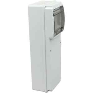 Tracon TDB351377 Üres ipari csatlakozódoboz szerelősínnel,ABS 6 mod,H×W×D=350×130×105mm,IP55