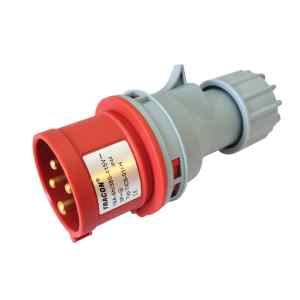 Tracon TICS-014H Ipari csatlakozó dugó,külső tömítőszelencével 16A,400V,3P+E,6h,IP44