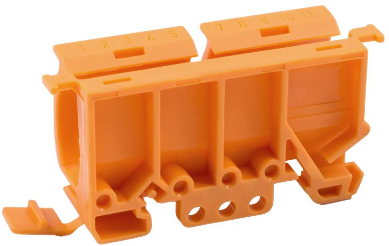 Tracon OVO-A1 Adapter nyitható vezetékösszekötőhöz,sínre szerelhető PA66