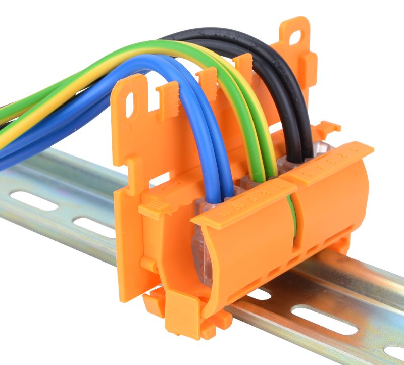 Tracon OVO-A1 Adapter nyitható vezetékösszekötőhöz,sínre szerelhető PA66 - Image 3