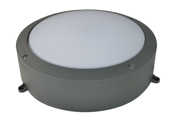 Tracon LFV60NW Védett fali LED lámpatest,porszórt,szürke 100-240 VAC,60 W,4200 lm,D=320 mm,4000 K,IP65,EEI=G