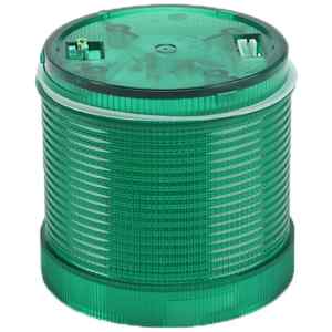 Tracon NYG3-7024G Fényjelző oszlop,zöld fényű henger,hangjelzéses aljzathoz 24V AC/DC,IP65