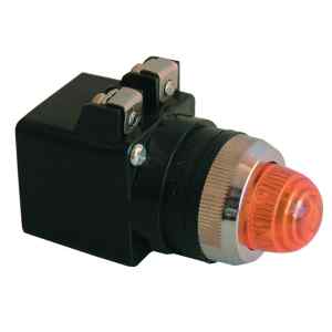 Tracon NYLBV874P Jelzőlámpa,műanyag testű,piros,transzformátorral 0,4A/400V AC,d=22mm,IP42,NYGI6