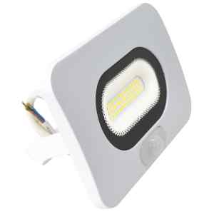 Tracon RSMDLFM30 Fehér SMD fényvető mozgásérzékelővel 30W,4000K,IP65,220-240V AC,2700lm,110°,3-10m,EEI=F