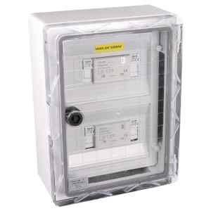 Tracon SPBPVDC2BCS Túlfeszültség-védelmi doboz fotovoltaikus rendszerekhez 380x260x130mm,IP65,DC1+2,Un=1000VDC