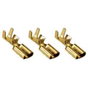Tracon CSH5 Szigeteletlen rátolható csatlakozó hüvely,sárgaréz 4,8×0,5mm,0,5-1mm²