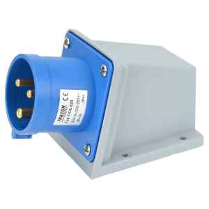 Tracon TICS-523 Felületre szerelhető ipari csatlakozó dugó 32A,250V,2P+E,6h,IP44