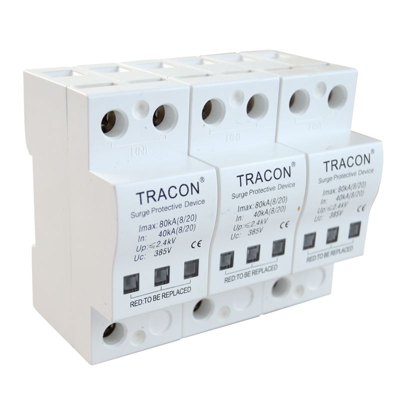 Tracon TTV-B340 Túlfeszültségvédő készülék,2.-es típus 40kA,3P