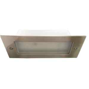 TRACON LVS01 LED süllyesztett fali lámpatest, ezüst 110-240 VAC, 1,5 W, 100 lm, 3500 K, IP54, EEI=G