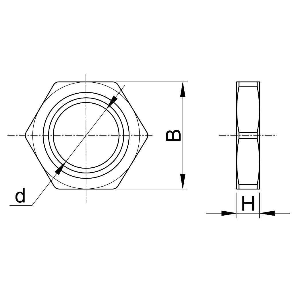Tracon MG-40-A Metrikus rögzítőanya M40×1.5mm - Image 2