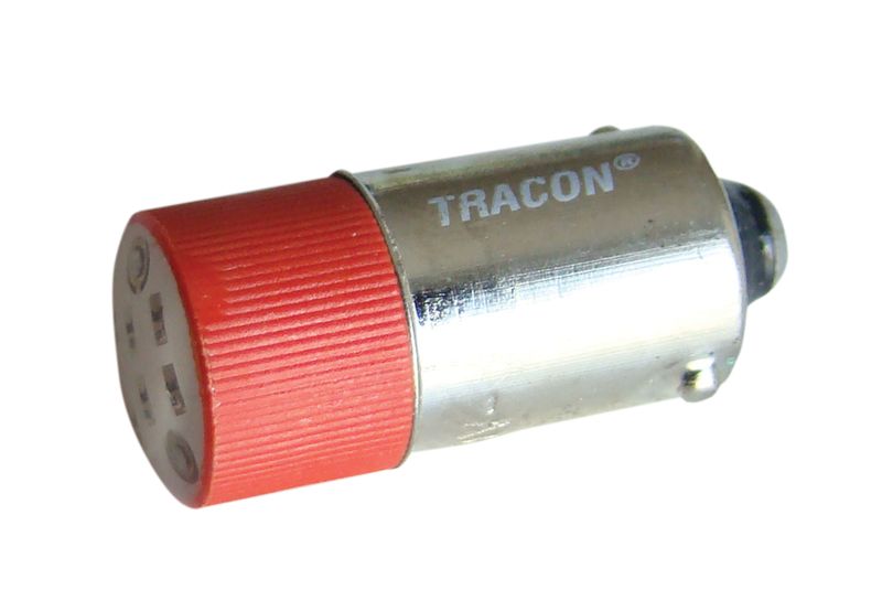 Tracon NYGL-AC400R LED-es jelzőizzó,piros 400V AC,Ba9s