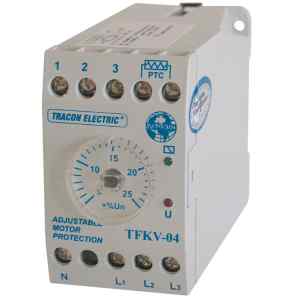 Tracon TFKV-04 Védőrelé,feszültségfigyelő 3 fázisra aszim/túlmel. véd 3x230/400V AC,+/-5% - +/-25%,5A/250V AC