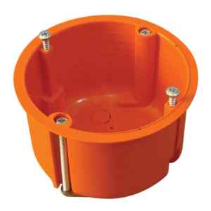 Tracon GD6021 Gipszkarton doboz,sima,fedél nélkül,narancssárga 65×45mm