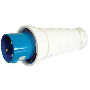 Tracon TICS-033 Ipari csatlakozó dugó,fokozott védelemmel 63A,250V,2P+E,6h,IP67