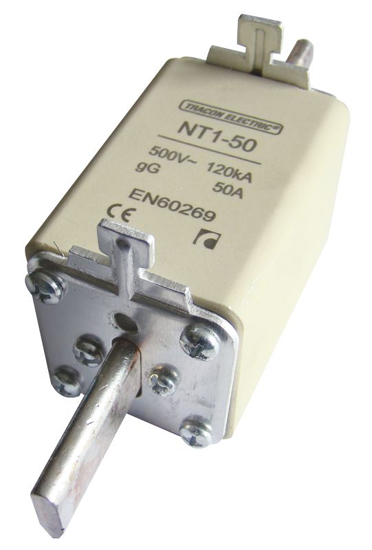 Tracon NT1-125 Késes biztosító Un=500V AC,125A,1,120kA/500VAC,gG