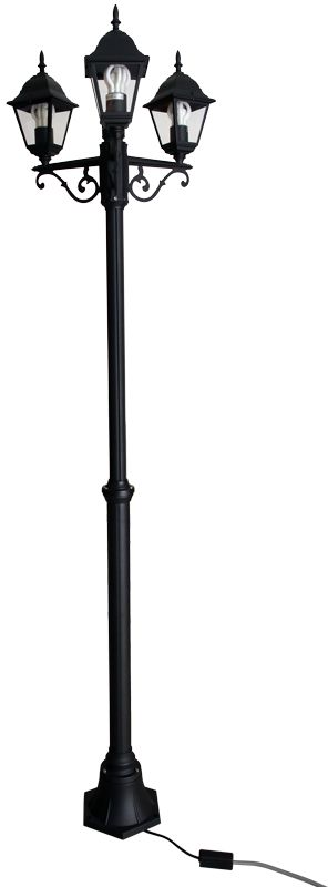 Tracon GARTRIE27 Kerti állólámpa,3 ágú 230VAC,50Hz,E27,max.3×60W,IP54,2,08m - Image 2