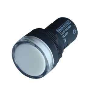 Tracon LJL22-WE LED-es jelzőlámpa,fehér 230V AC/DC,d=22mm