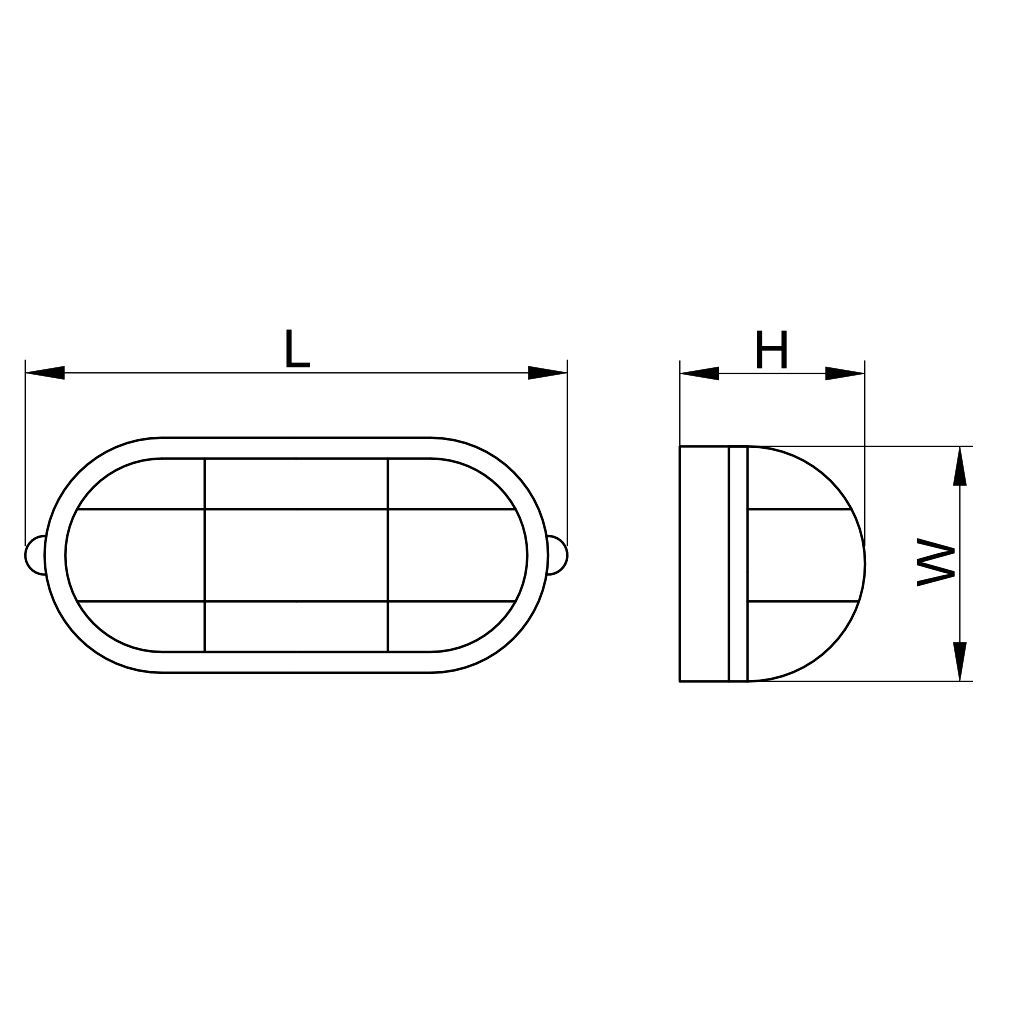 Tracon LHLMOS15NW Műanyag házas LED hajólámpa ezüst kerettel,ovális 230 V,50 Hz,15 W,4000 K,1050 lm,IP54,ABS+PC,EEI=G - Image 2