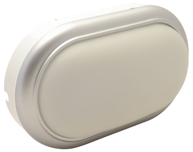 Tracon LHLMOS15NW Műanyag házas LED hajólámpa ezüst kerettel,ovális 230 V,50 Hz,15 W,4000 K,1050 lm,IP54,ABS+PC,EEI=G - Image 3