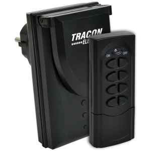 Tracon RCS11-IP Távkapcsolós csatlakozóaljzat,1 aljzat,1 távírányító,IP44 230VAC,50Hz,3600W,IP44,433,92MHz