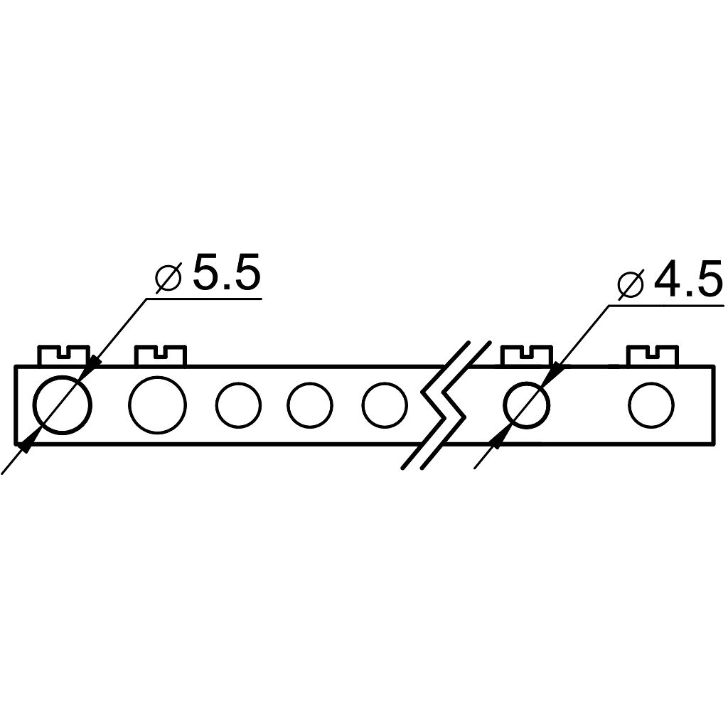 Tracon EDS-14/3 Süllyesztett elosztódoboz,füstszínű ajtóval,N/PE sínnel 3×14 modul,IP40 - Image 2