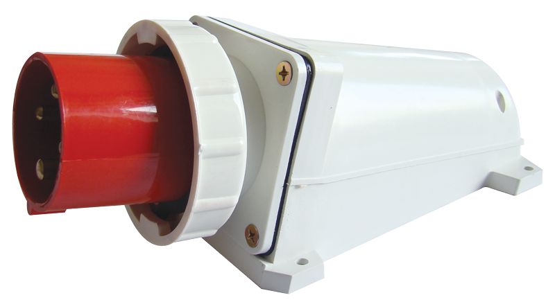 Tracon TICS-534 Felületre szerelhető ipari csatlakozó dugó 63A,400V,3P+E,6h,IP67