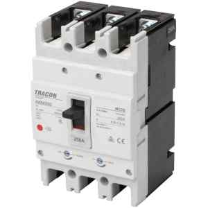 Tracon AKM2-250 Kompakt megszakító 3P,250A,Ir=In,400/415V,50/60Hz,Icu=36kA,Ics=25kA