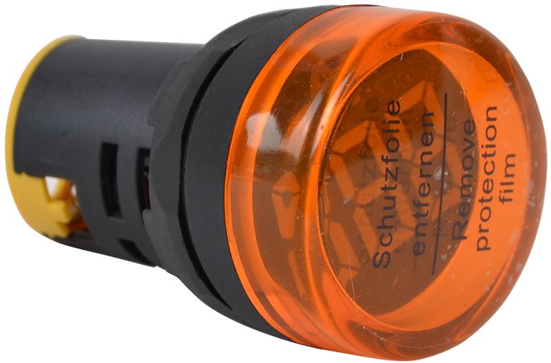 Tracon NYG3-VY Feszültségmérő,LED jelzőfény,sárga 24-500VAC,d=22mm