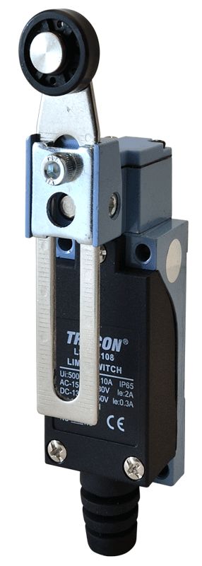 Tracon LSME8108 Helyzetkapcsoló,lengőkar-görgő 1xNO+1xNC,2A/230V AC-15,0,3A/250V DC-13,20-90mm,IP65