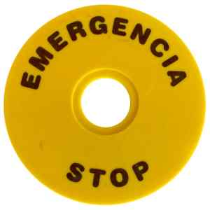 Tracon NYG3-ES90 EMERGENCY STOP lap d=90mm; h=2mm; ABS
