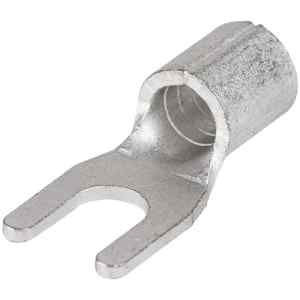Tracon V10-6 Szigeteletlen villás saru,ónozott elektrolitréz 10mm²,M6