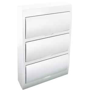 Tracon EDFKN-14/3 Falon kívüli elosztódoboz fehér ajtóval,N/PE sínnel 3×14 modul,IP40